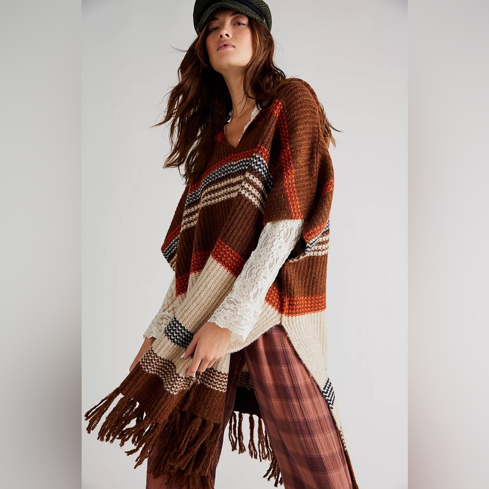 Free People Leslie Poncho